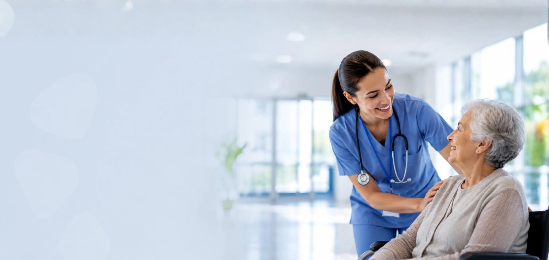 Vyora nurse preparing equipment for a home visit